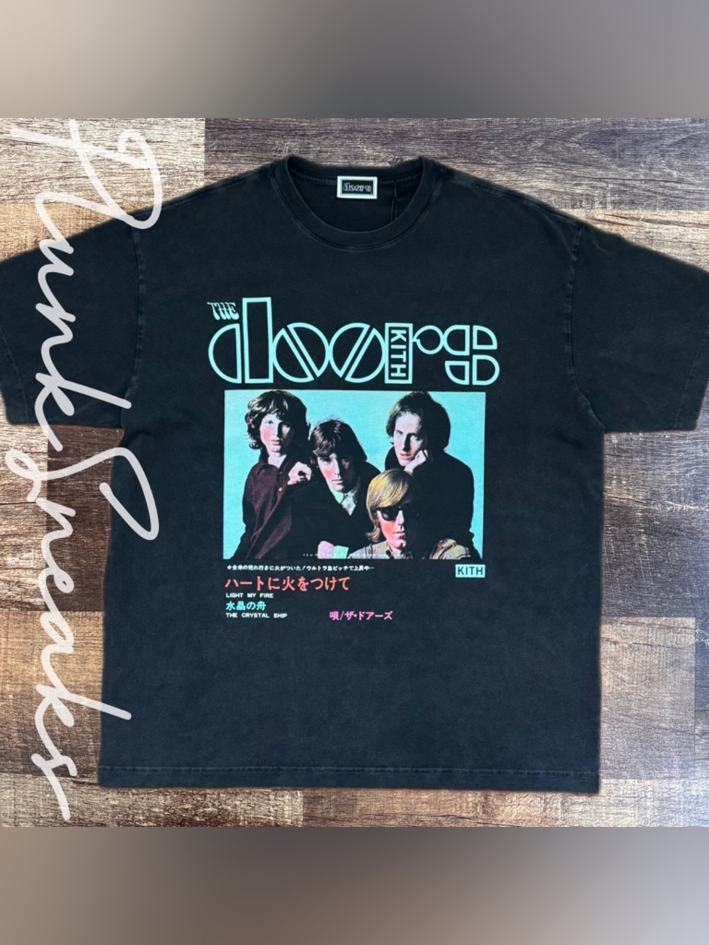 Kith Records for The Doors Japan Import Vintage Tee • Black • 2026